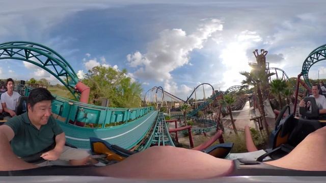 5K VR 360 Cobra's Curse Roller Coaster On Ride Front Seat UltraHD POV Busch Gardens Tampa 2020-01-1 смотреть онлайн