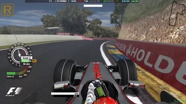 Grand Prix 4 | Hotlap Bathurst | Topcam view смотреть онлайн