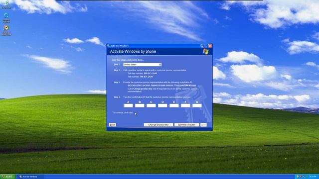 Activating Windows XP Home Edition over the phone #2 смотреть онлайн