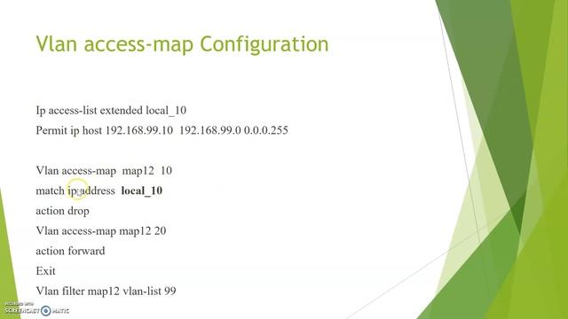 vlan access- map смотреть онлайн