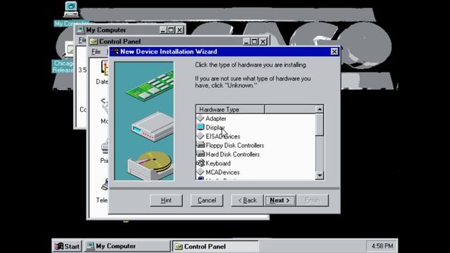 Microsoft Windows Chicago Beta 1 Build 122 смотреть онлайн