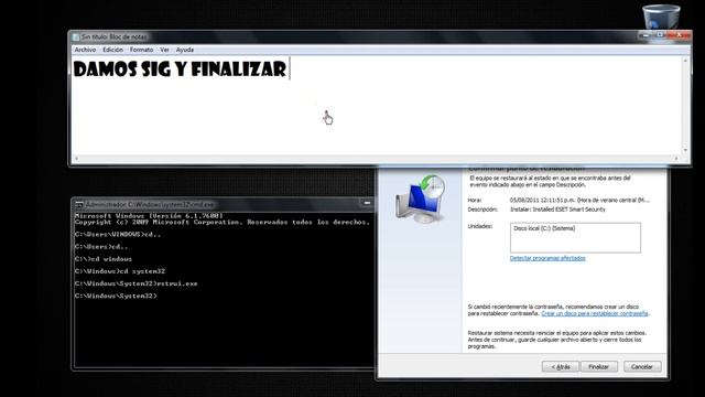 Restaurar Sistema En Windows смотреть онлайн
