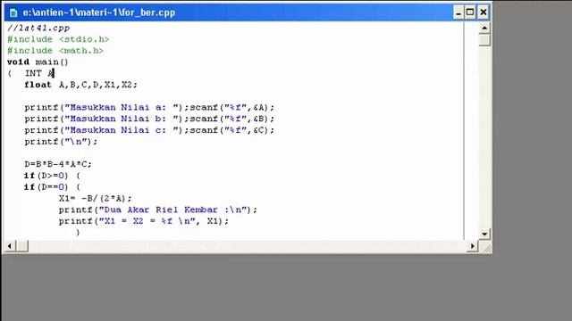 belajar algoritma : 1.1.PengenalanBorlandC++, bahasa Indonesia смотреть онлайн