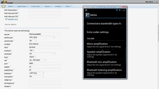 FreePBX VoIP Tutorial Part 8 - Configuring CSipSimple for your first call смотреть онлайн