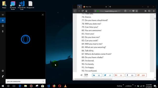101 awesome questions to ask microsoft cortana Part 3 | Bappy Tech Tips смотреть онлайн