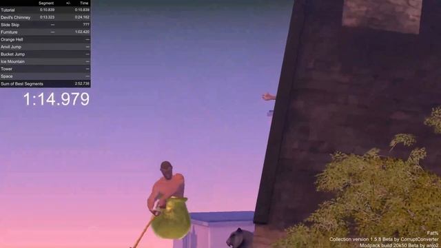 Getting Over It Fat% World Record in 2:26.527 смотреть онлайн
