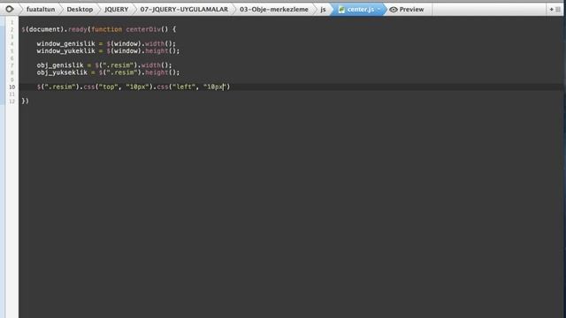 jQuery Eğitim Seti - Obje Merkezleme смотреть онлайн