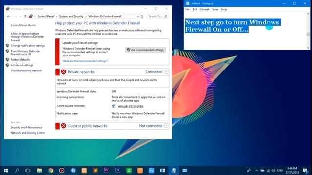 How to turn On the Windows defender firewall смотреть онлайн