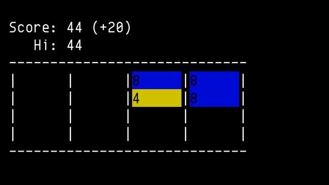 Update of 2048-cli v0.9.1: colors, animation, and AI смотреть онлайн