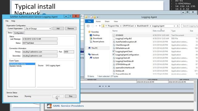SAS - enable Remote Logging Agent смотреть онлайн