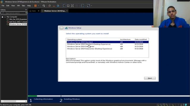 1 1 Instalación de Windows Server 2019 Datacenter Experiencia de escritorio смотреть онлайн