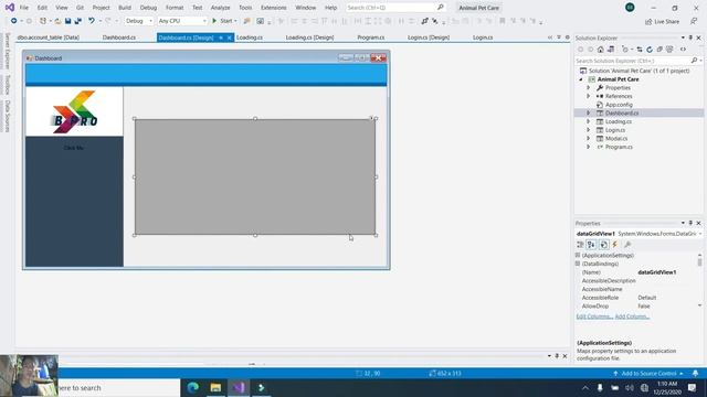 C# Windows Form Tutorial # 5 How to bind data from database to Datagridview using windows form app смотреть онлайн