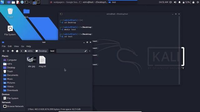 How to hide text in an image | Embed secret message in a picture | kali linux смотреть онлайн