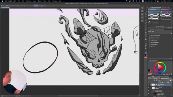 Vector in Clip Studio Paint [ line art tips and tricks tutorial ]