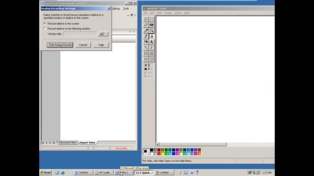 3Recording modes in QTP смотреть онлайн