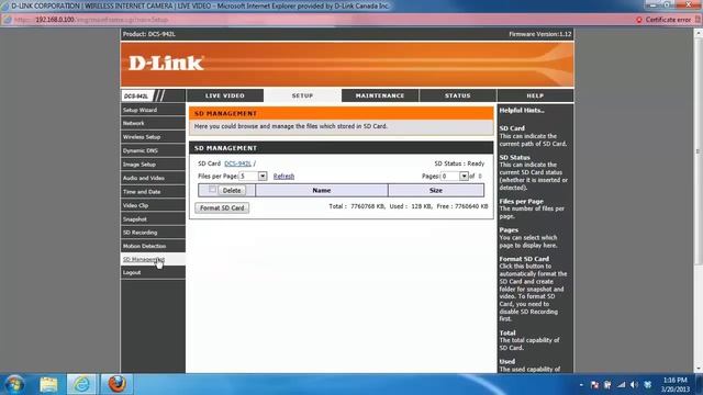 How to record to the SD card on a Mydlink camera смотреть онлайн