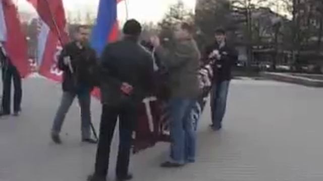 Пикеты РНДС в Москве, 8 апреля 2009 смотреть онлайн