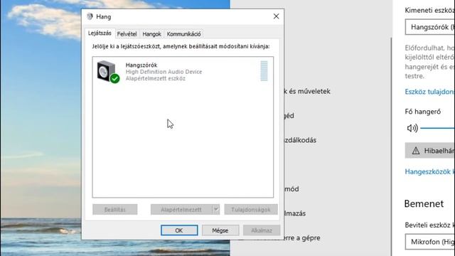 Alapértelmezett hangeszköz beállítása Windows 10 rendszeren. смотреть онлайн