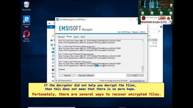 Ransomware Decryption Stop DJVU Virus Uihj