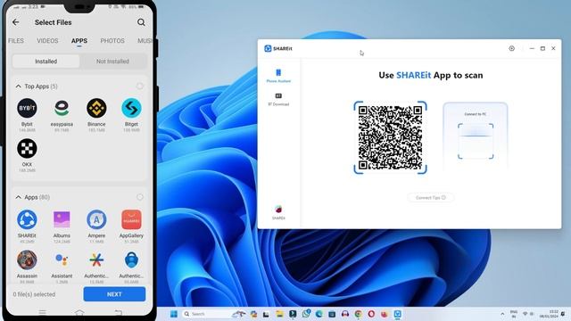 How to Transfer Files From Android to PC Using SHAREit | Send Files Android to Windows 11 Sahreit смотреть онлайн