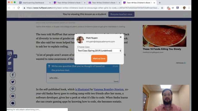 InsertLearning and Google Classroom Lesson Flow смотреть онлайн