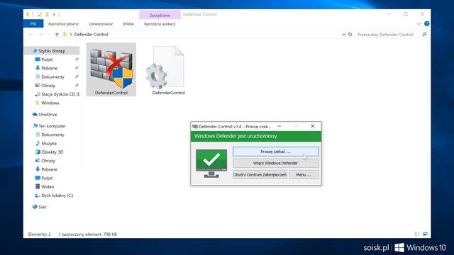 Windows 10: Całkowite wyłączenie Windows Defender przy użyciu programu Defender Control. смотреть онлайн