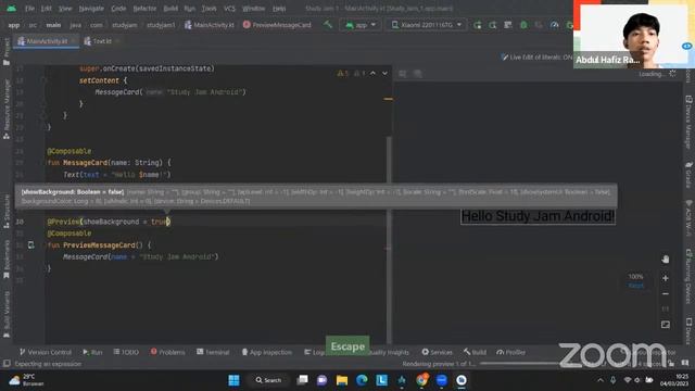 Study Jam - Batch 2 Android #1: Introduction Fundamental Jetpack Compose смотреть онлайн