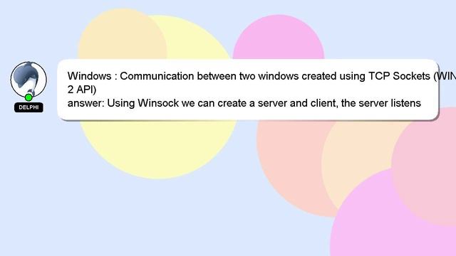 Windows : Communication between two windows created using TCP Sockets (WIN32 API) смотреть онлайн