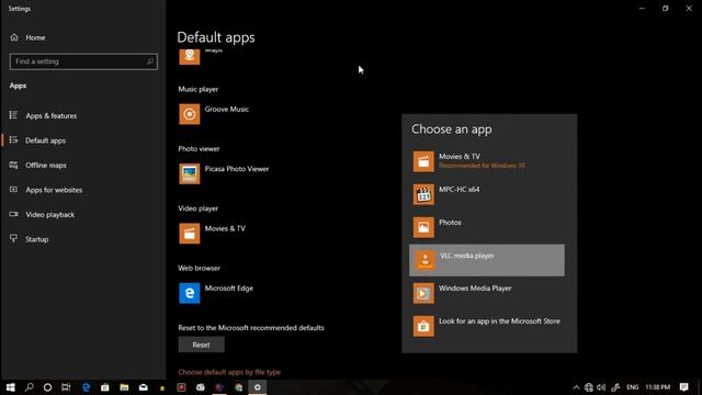 Default Apps Setting in Windows 10 смотреть онлайн