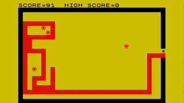 Crazy Painter - Sinclair ZX Spectrum - RealSpectrum 0.97.26 emulator смотреть онлайн