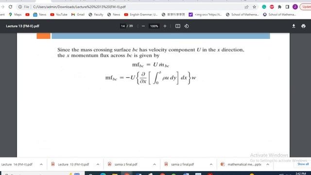 Fluid Mechanics 2 lec 13 by Dr Zaib un Nisa смотреть онлайн