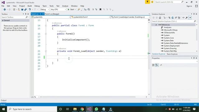 Windows information using C# .NET смотреть онлайн