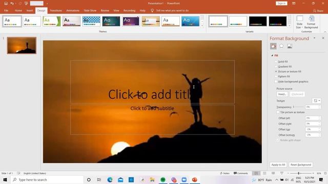 PowerPoint Set Transparent Background Picture to All Slides |Microsoft Office | 23 смотреть онлайн