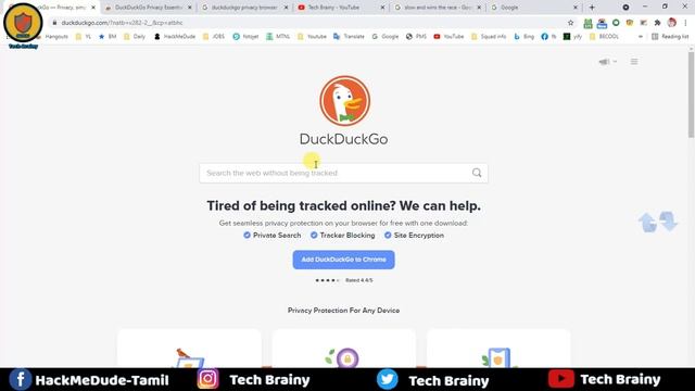 DuckDuckGo - Search Engine. Privacy Browser. Tamil