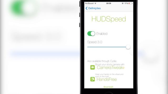 HUDSpeed - Rápida animação do HUD do volume [Cydia Tweak] (PT) смотреть онлайн
