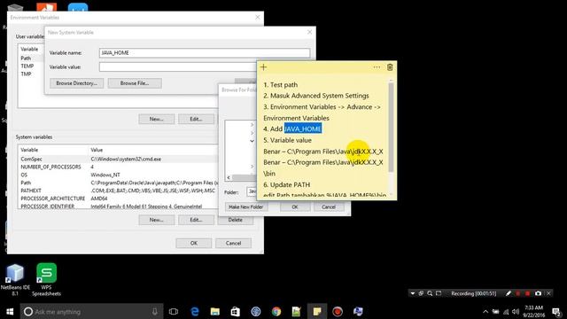 Video Tutorial Setting Path Java Windows 10 смотреть онлайн