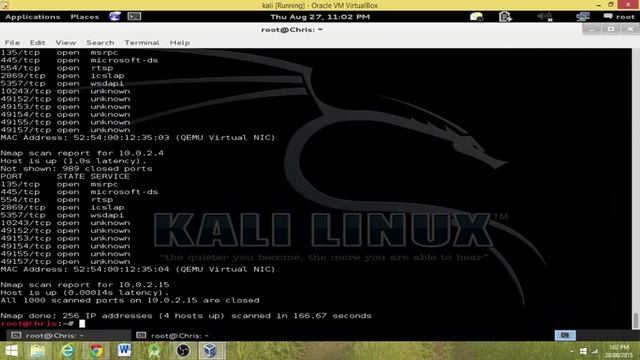 Metasploit - 02 - nmap -sP -O смотреть онлайн
