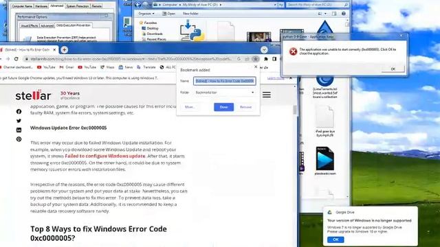 Application Error or unable in started of windows Part 1 смотреть онлайн