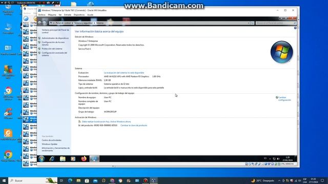 Windows 7 Enterprise Sp1 2011 Spanish España Version Build 7601 en virtual machine parte 1 смотреть онлайн