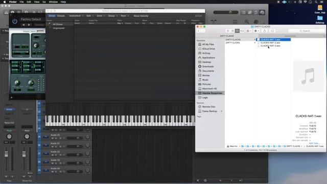 Add Samples, Create Instrument, EXS24 Sampler, Logic Pro X смотреть онлайн