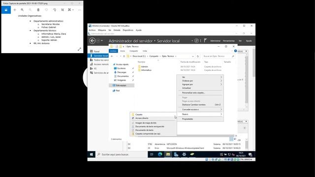 Crear 🗄 UNIDAD ORGANIZATIVA en WINDOWS SERVER 2022 y configurar PERMISOS para cada DEPARTAMENTO смотреть онлайн