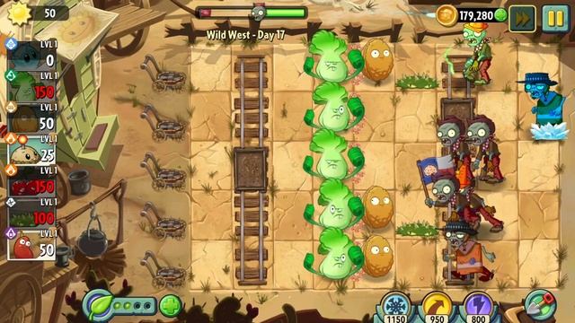 PvZ2 Hardcore Challenge, Wild West - Day 17 смотреть онлайн
