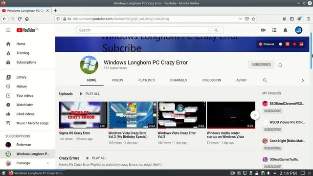 amazing channel shoutout Windows Longhorn PC Crazy Error смотреть онлайн