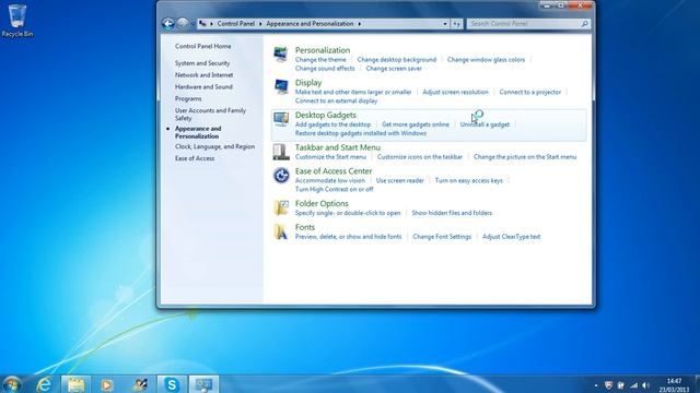 Win 7 SP1 Tutorial - Customization of Desktop смотреть онлайн
