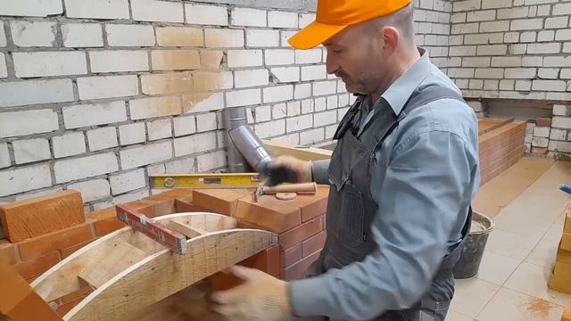 Арка из кирпича(арочное перекрытие)своими руками.Печной комплекс, русская печь, мангал.Выпуск 7 смотреть онлайн