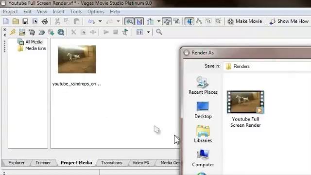 How to Render on Sony Vegas to Play in Full Screen on YouTube смотреть онлайн