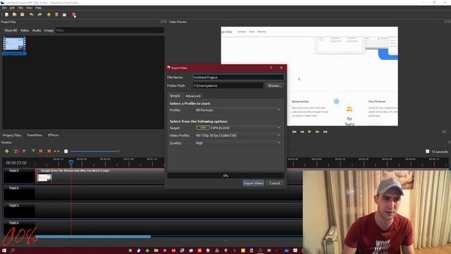 HowTo Change The Size Or Ratio Of Your Video Or Cut Out Parts Of A Video With OpenShot Video Editor