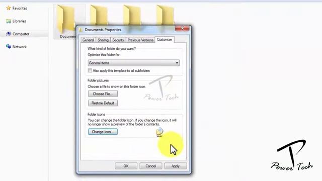 How to change icon of folder at Windows 7 | PC Solution | Power Tech смотреть онлайн