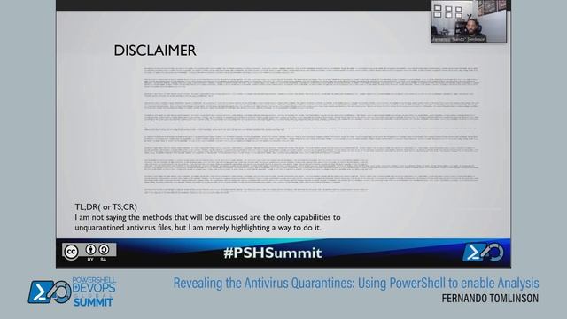 PSHSummit 2022 - Revealing the Antivirus Quarantined: Using PowerShell to... by Fernando Tomlinson смотреть онлайн