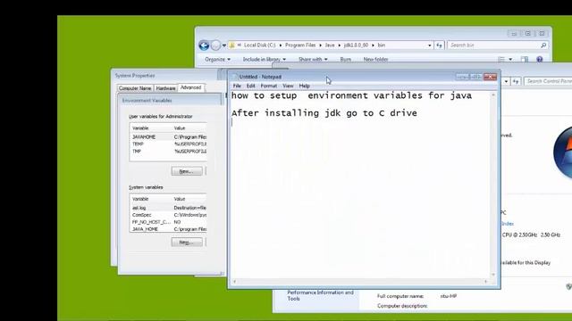 JDK Path Setup смотреть онлайн